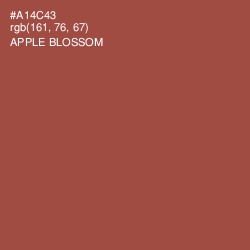 #A14C43 - Apple Blossom Color Image